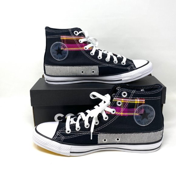 💖MEGA SALE💖Converse Men 168745C CTAS High Black Color Patches Canvas Sneakers - Picture 3 of 14
